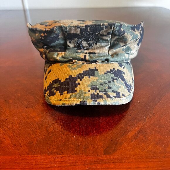 USMC marine Woodland marpat Camouflage Cover Cap Small Military SEKRI - Picture 2 of 4